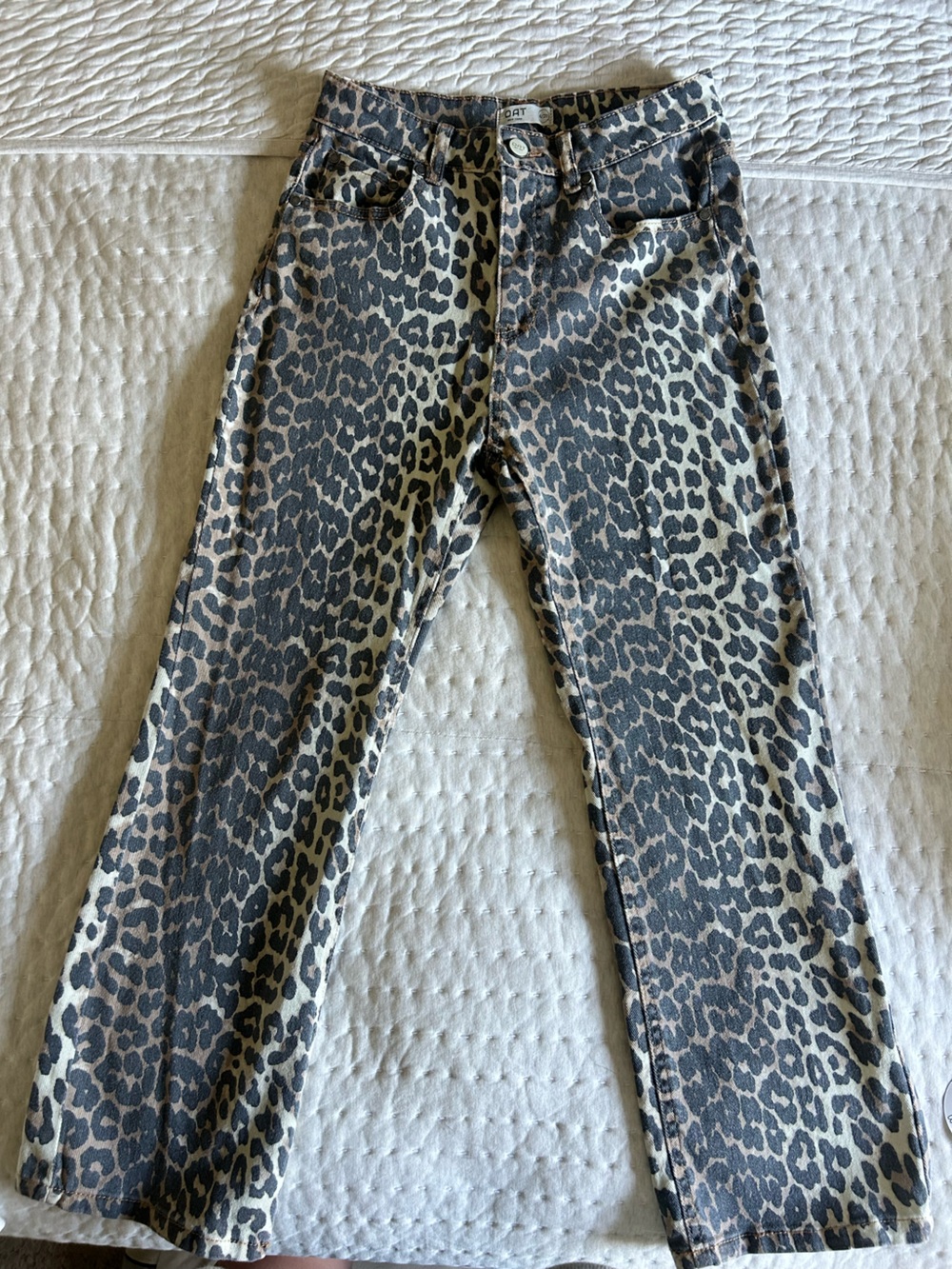 Oat New York Leopard Print denim